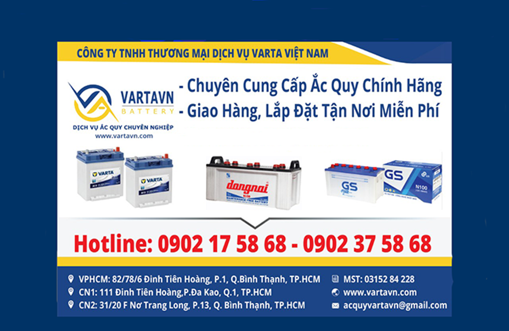 Bài mẫu thương hiệu ắc quy